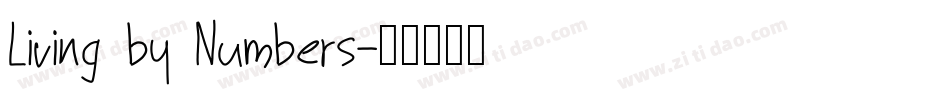Living by Numbers字体转换